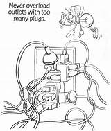 Coloring Electrician Electrical Safety Getcolorings Printable Pages Color Getdrawings sketch template