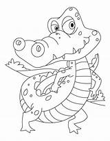 Crocodile Krokodil Coloriages Coloringhome sketch template