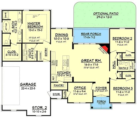 house plans split bedroom open floor plan house plan concept