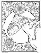 Coloring Pages Horse Adult Horses Colouring Book Printable Sheets Books Beautiful Adults Mandala Animals Wild Puzzles Doodles Pdf Choose Board sketch template