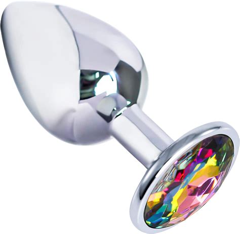 Anal Butt Plugs Fetish Anal Play Toys With Colorful Diamond For