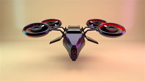 artstation  model sci fi drone