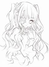 Anime Lineart Drawing Line Deviantart Painter Coloring Pages Manga Girls Locura Hermosa Girl Drawings Cute Color Sketch Chibi Sketches Kawaii sketch template
