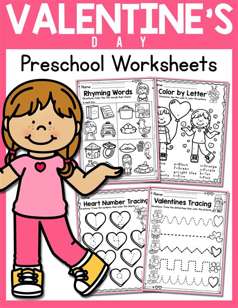 valentines day preschool worksheets february   teachers