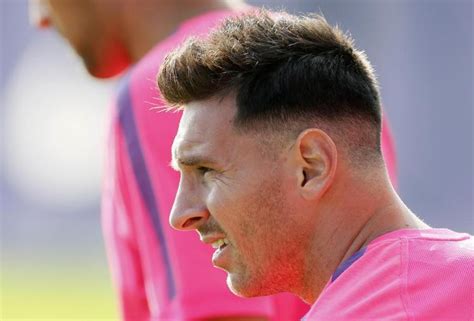Lionel Messi Haircut Barcelona Star Returns To Training