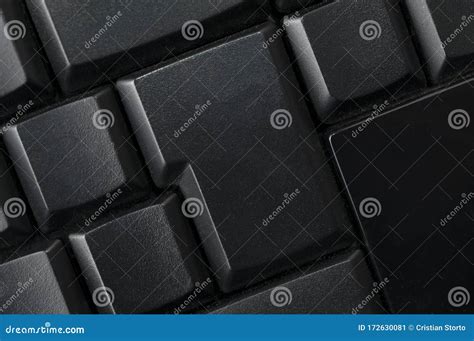 blank keys   black computer keyboard stock image image  blank