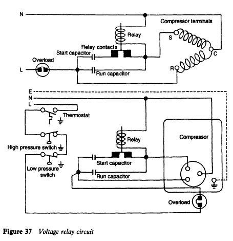 wiring diagram  refrigerator compressor wiring diagram