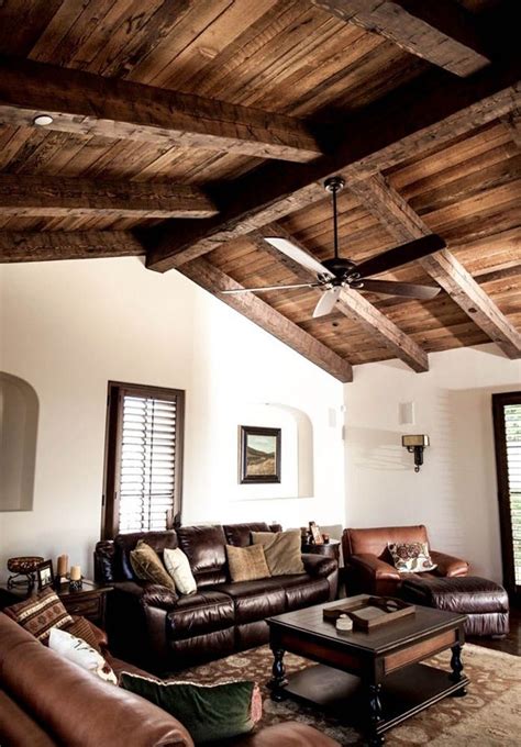 living room ceiling    ridge   rafters  beams