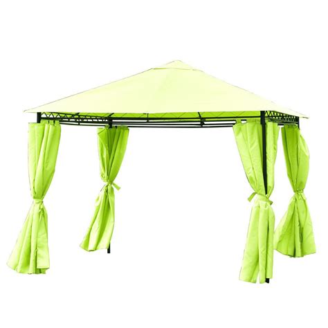 convenience boutique outdoor  patio canopy tent gazebo   walls bright green