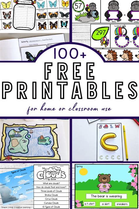 educational printables  home  classroom  simple
