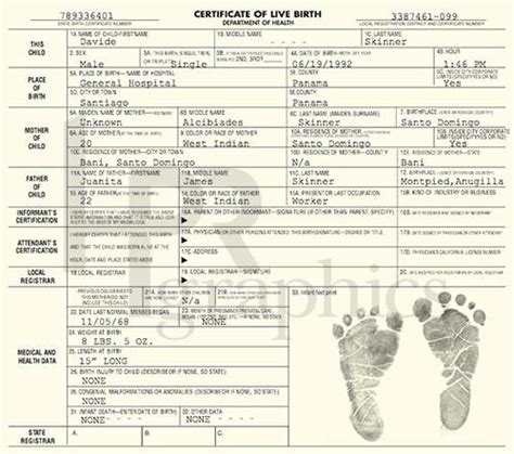 birth certificate  hand prop room
