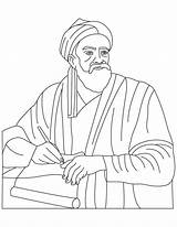 Coloring Pages Al Imam Biruni Hussain Rayhan Template Abu sketch template