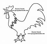 Stencil Stencils Rooster Painting Animal Templates Roosters Paint Choose Board Doodle Doo sketch template