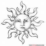 Sun Tribal Tattoos Tattoo Drawing Moon Designs Face Half Tumblr Google Freetattoodesigns Clipart Sonne Sunshine Getdrawings Cliparts Grey Visit Library sketch template