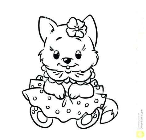 puppy  kitten coloring pages  getdrawings
