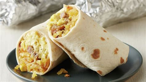 easy breakfast burritos recipe tablespooncom