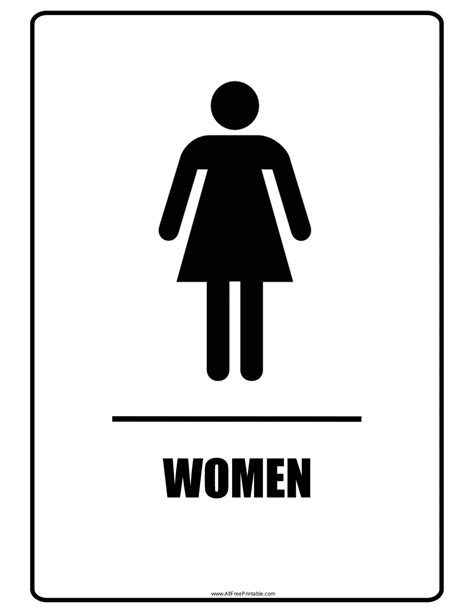 womens bathroom sign printable printable world holiday