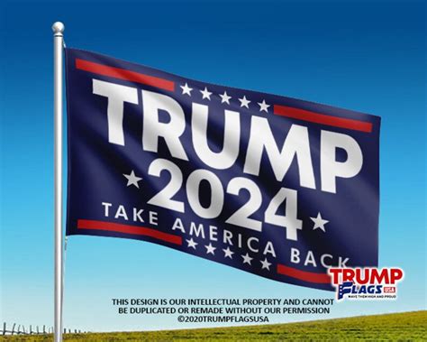 trump 2024 take america back 5x3 flag etsy