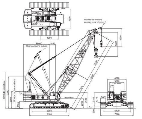 crawler crane diagram