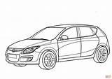 Hyundai Coloring I30 Pages Printable Drawing Cars Skip Main sketch template