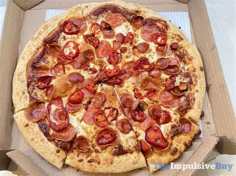 review pizza hut spicy lovers double pepperoni pizza  impulsive buy