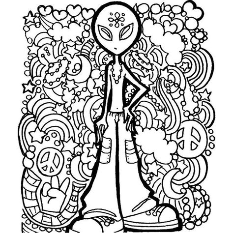 alien coloring pages  adults xcoloringscom