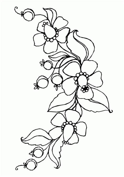 kids page flowers  print  coloring pages