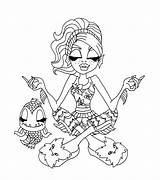 Coloring Lagoona Blue Pages Getcolorings Fishes Hippie Monster High sketch template