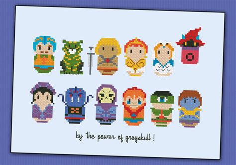 man   masters   universe digital cross stitch pattern