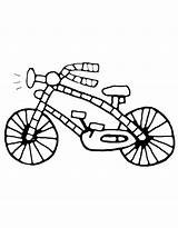 Bicicletta Stampare sketch template
