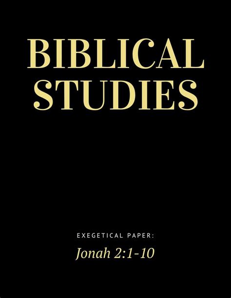 biblical studies