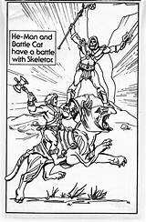 Masters Universe Coloring Book Pages 1983 Character Battlegrip Enlarge sketch template