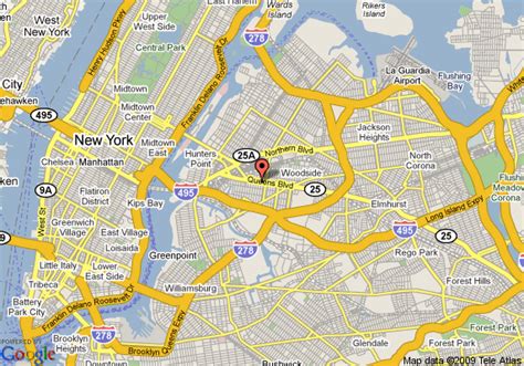 Map Of La Quinta Inn Queens Long Island City