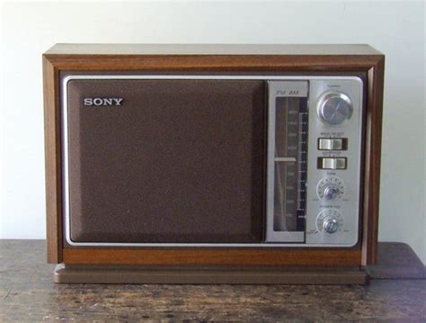 Vintage Sony Icf 9740w Am Fm Tabletop Radio