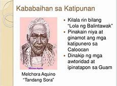Tagalog talambuhay aquino ni melchora Talambuhay ng