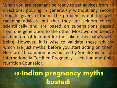 Ppt 10 Indian Pregnancy Myths Busted Powerpoint
