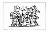 Ninjago Kolorowanki Trois Equipe Dzieci Kodak Funchap Ninja Nindroid Sponsored Odd Coloringcity sketch template