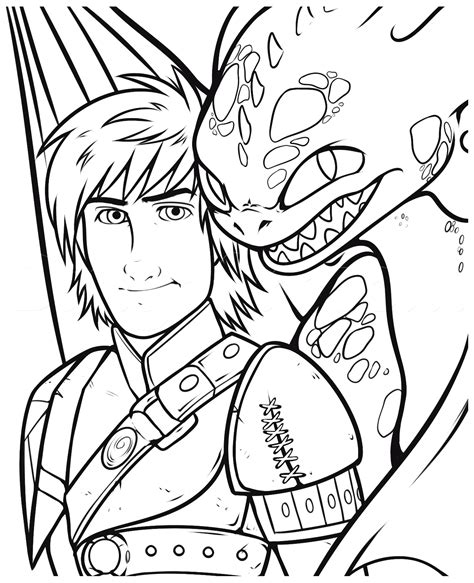 train  dragon  coloring pages printable