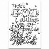Possible Things God Coloring Post Larger Card Printeryhouse sketch template