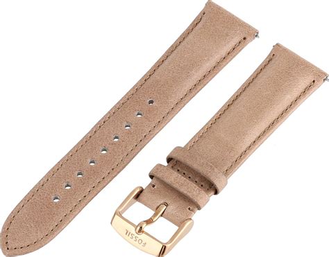 fossil  womens leather  strap tan mm
