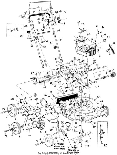 mtd    parts diagram  rotary mower