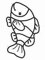 Clownfish sketch template