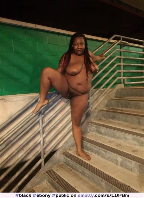 black ebony public publicnudity naked in public