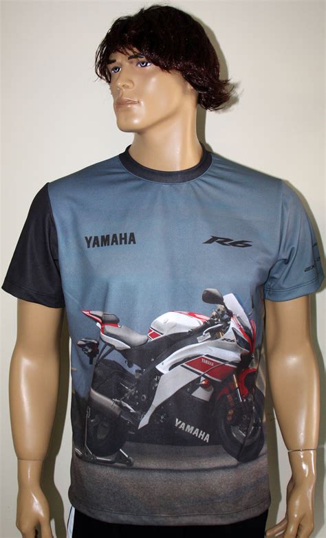 yamaha yzf r6 t shirt with logo and all over printed picture t shirts with all kind of auto