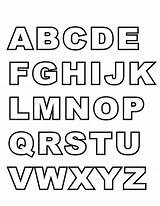 Alphabet Coloring Pages Print Letters sketch template