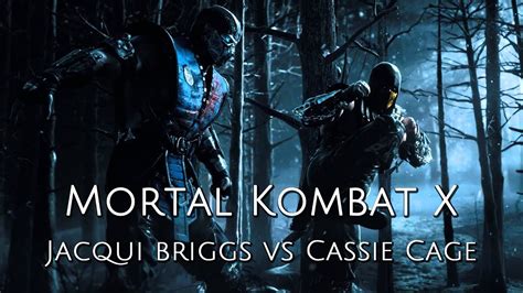 Mortal Kombat X Jacqui Briggs Vs Cassie Cage With Fatality Move