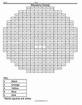 Coloring Emoji Division Sob Math Worksheet sketch template