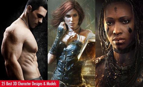50 realistic 3d models and character designs for your inspiration with