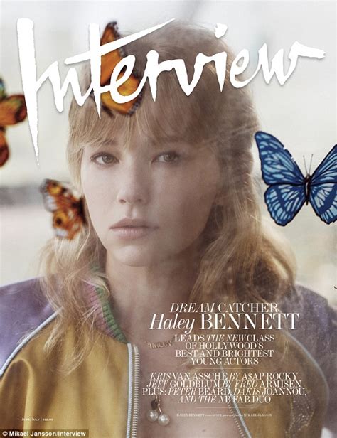 haley bennett graces interview magazine s cover in sexy