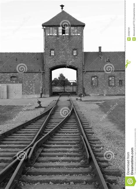Main Entrance To Auschwitz Editorial Photo Image Of